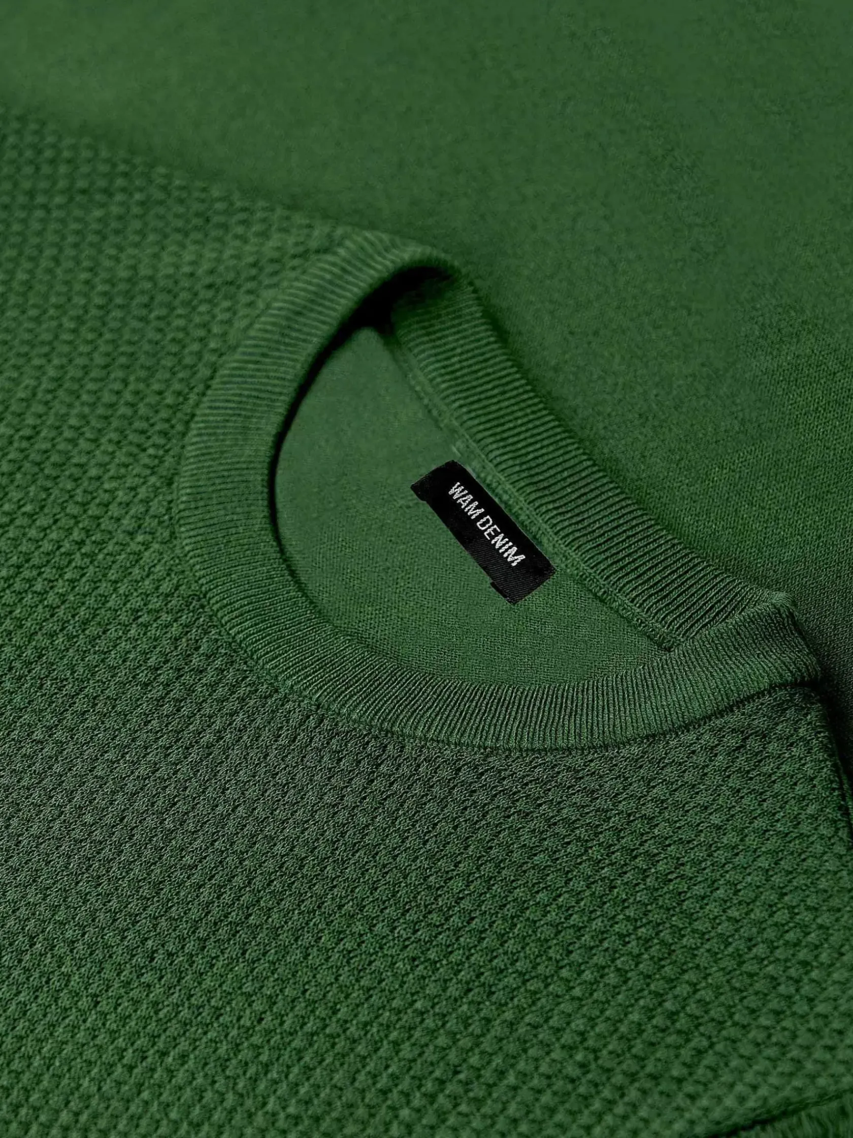 Wam Denim T-Shirts|Lucas Pique Knit Green T-Shirt
