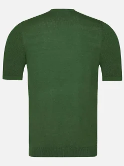 Wam Denim T-Shirts|Lucas Pique Knit Green T-Shirt