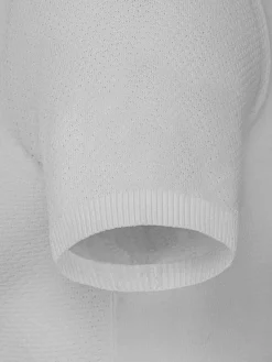 Wam Denim T-Shirts|Lucas Pique Knit White T-Shirt