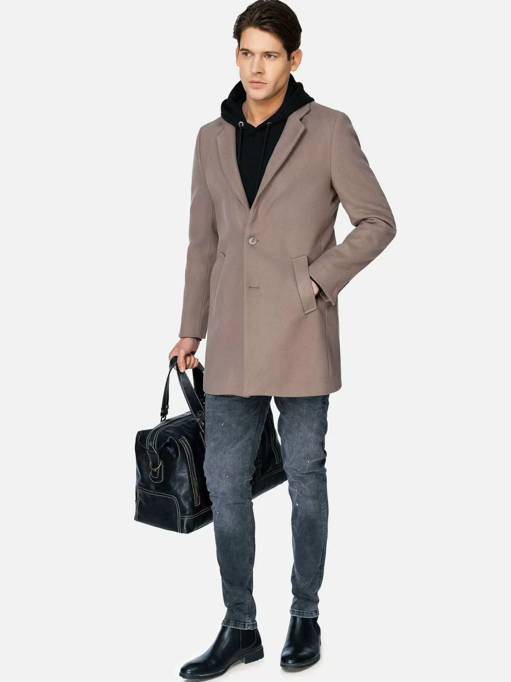 Wam Denim Manteljassen|Manteljassen 81104 Annecy Dark Beige