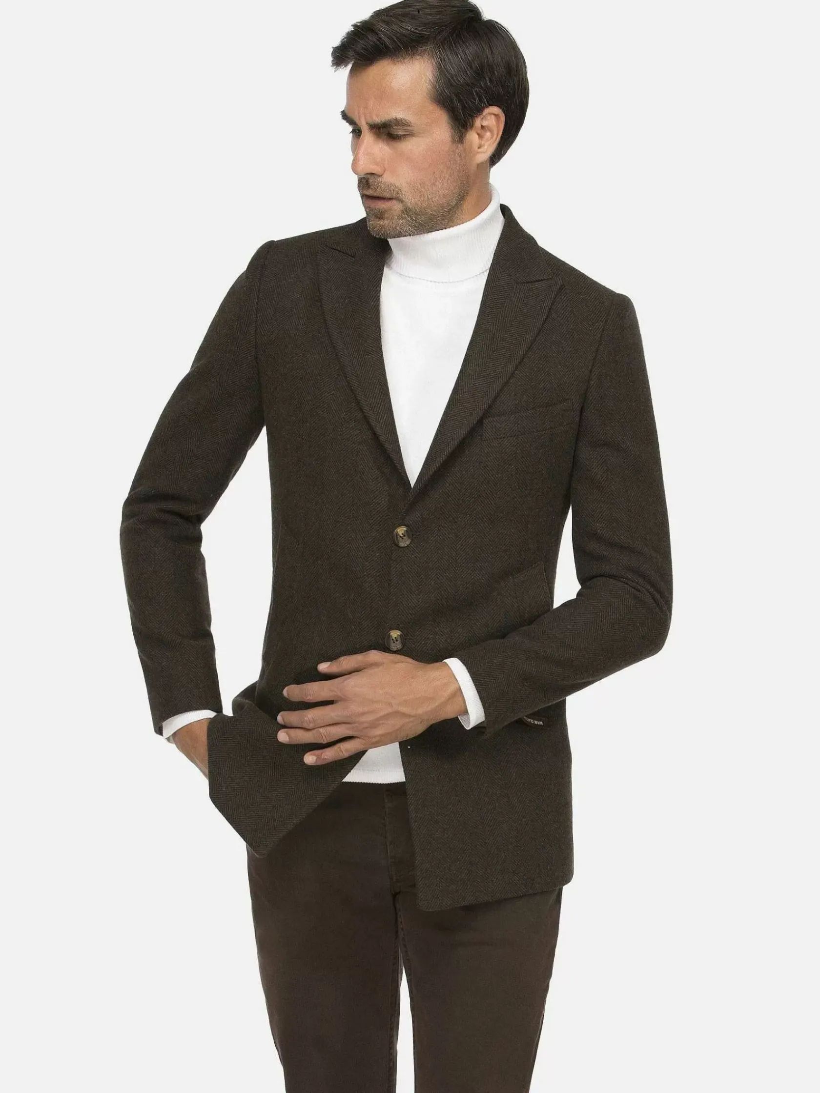 Wam Denim Manteljassen|Manteljassen 71260 Ferras Brown