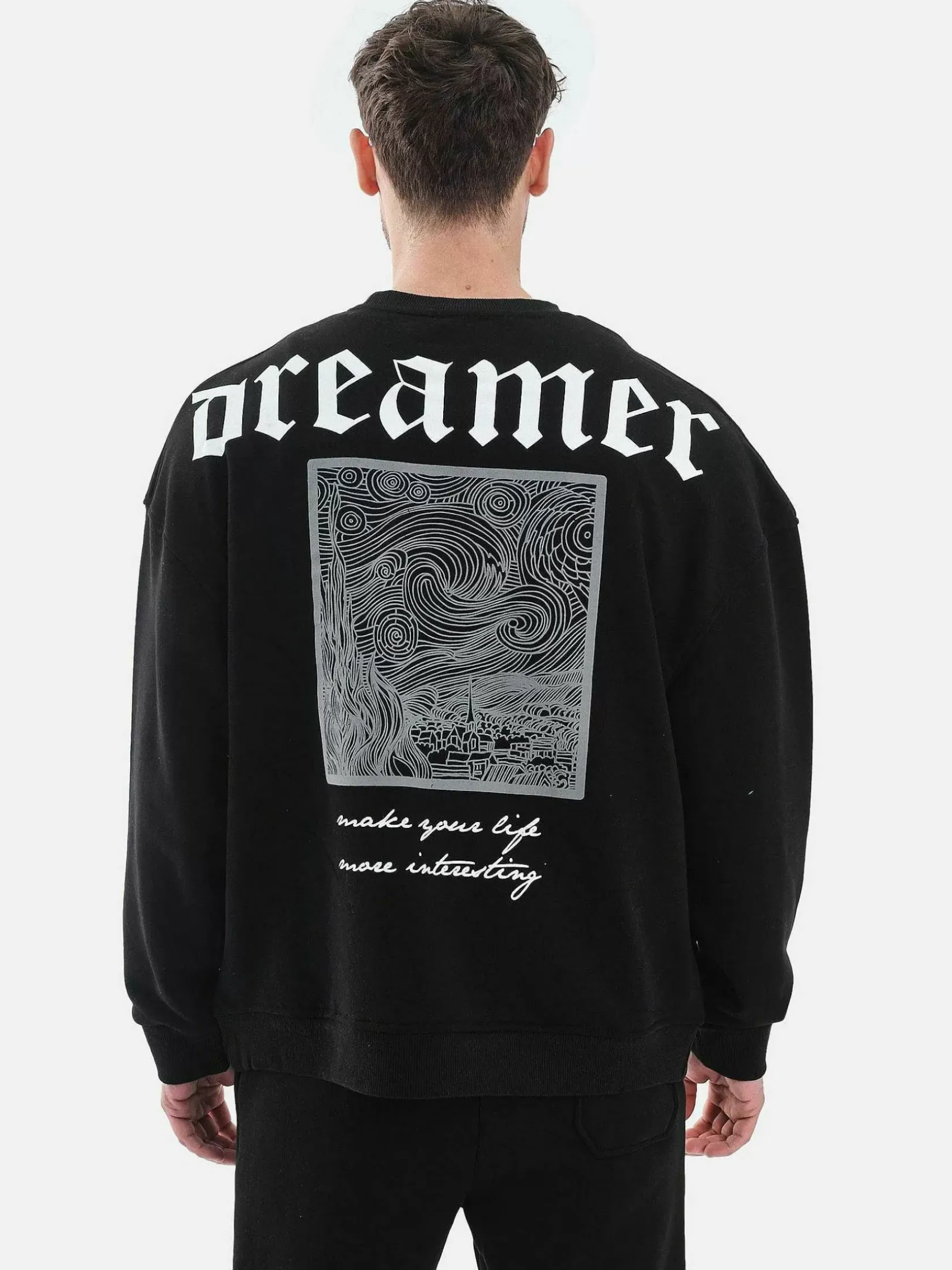 Wam Denim Streetwear|Melvin Black Sweater