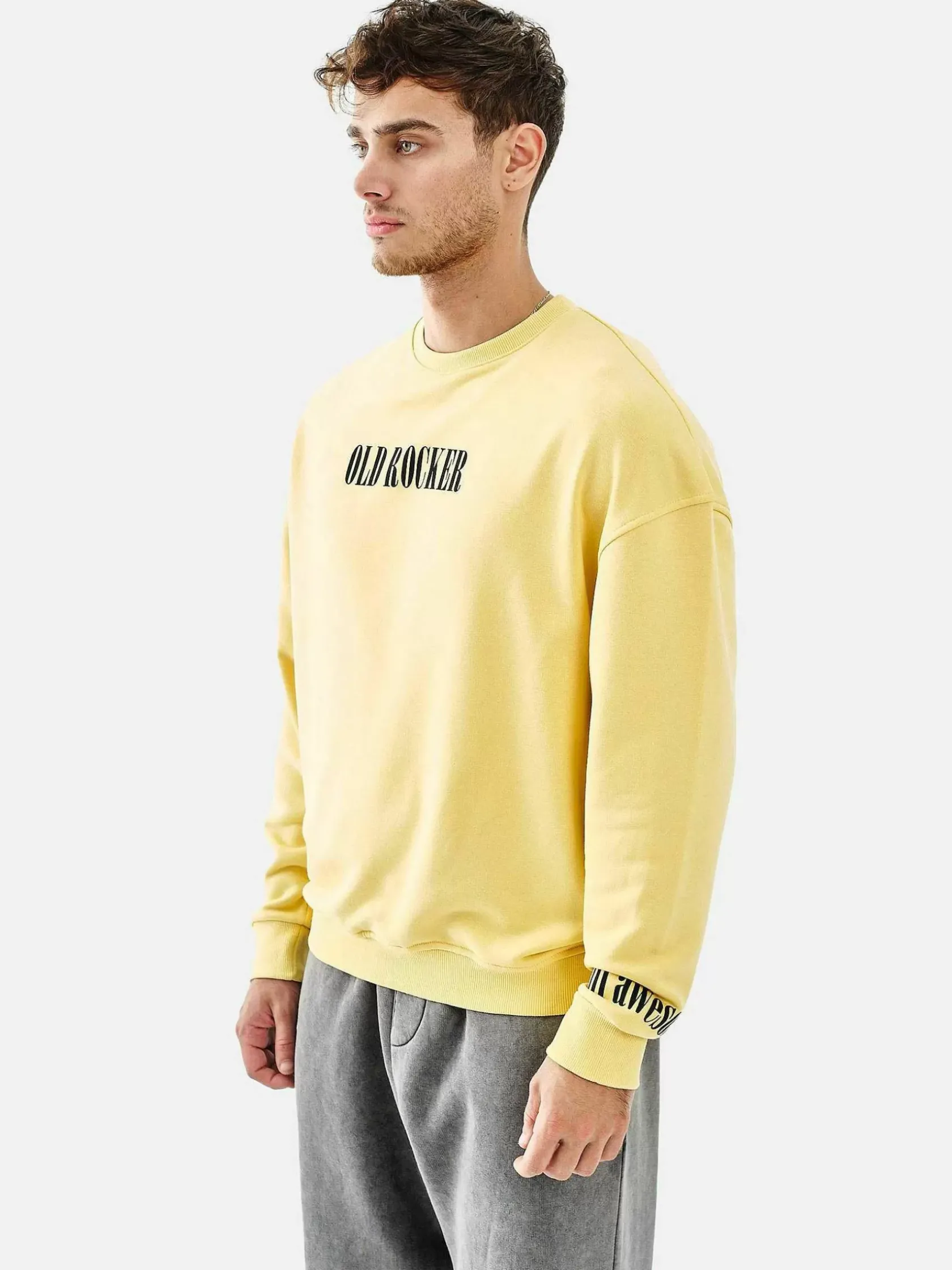 Wam Denim Streetwear|Melvin Regular Fit Yellow Sweater