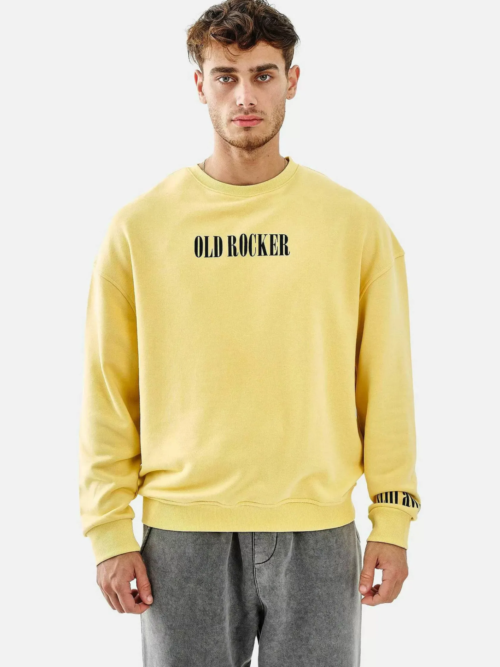 Wam Denim Streetwear|Melvin Regular Fit Yellow Sweater