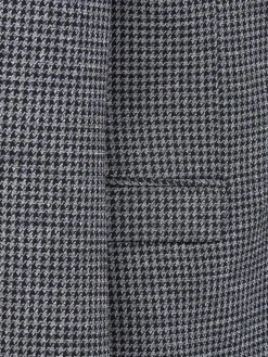 Wam Denim Colberts|Minevra Checked Slim Fit Black Grey Colbert