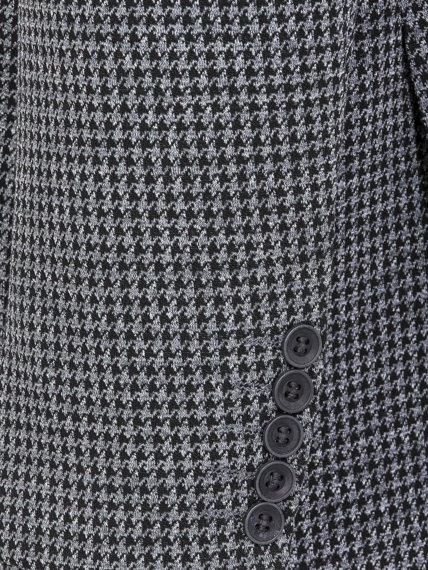 Wam Denim Colberts|Minevra Checked Slim Fit Black Grey Colbert