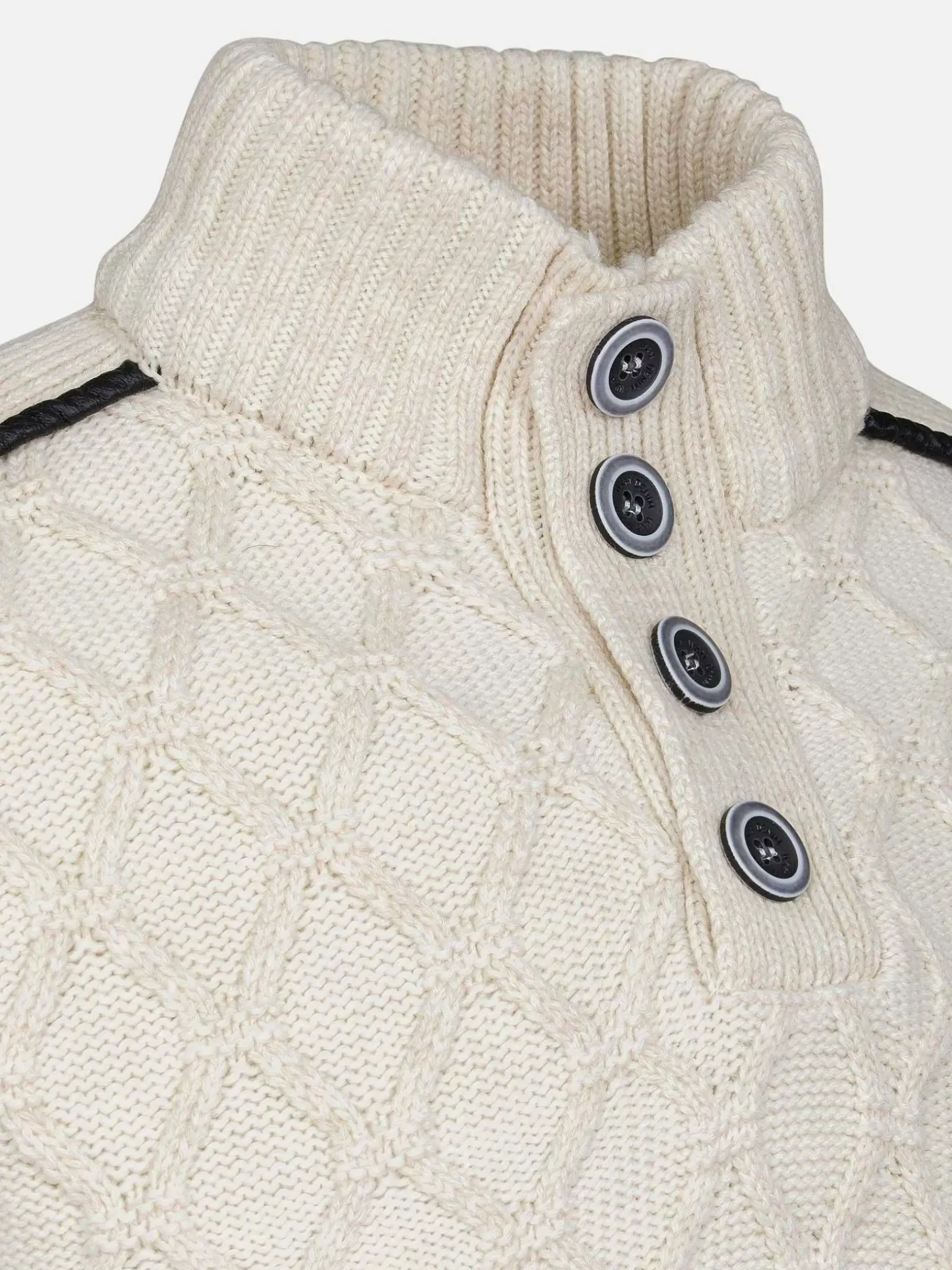 Wam Denim Truien|Minevre Pattern Beige Truien