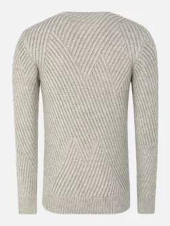Wam Denim Truien|Minnesota Pattern Crew Neck Beige Truien