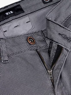 Wam Denim Jeans|Moraine Mini Check Anthracite Jeans