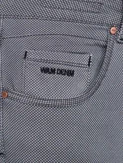 Wam Denim Jeans|Moraine Mini Check Anthracite Jeans
