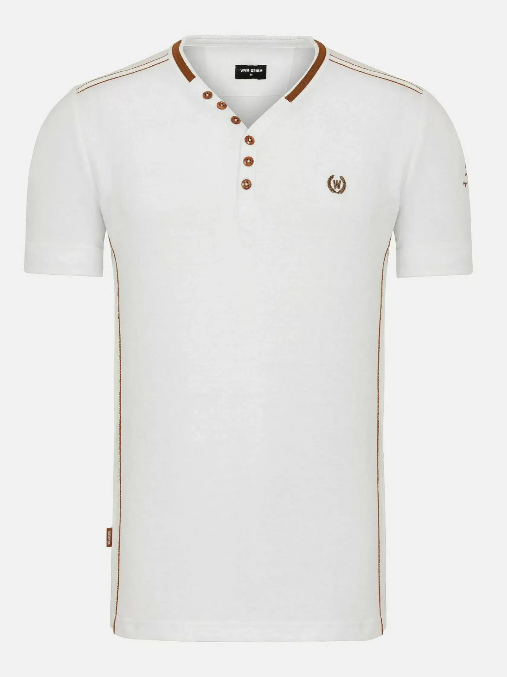 Wam Denim T-Shirts|Morpheus Slim Fit Stretched White T-Shirt