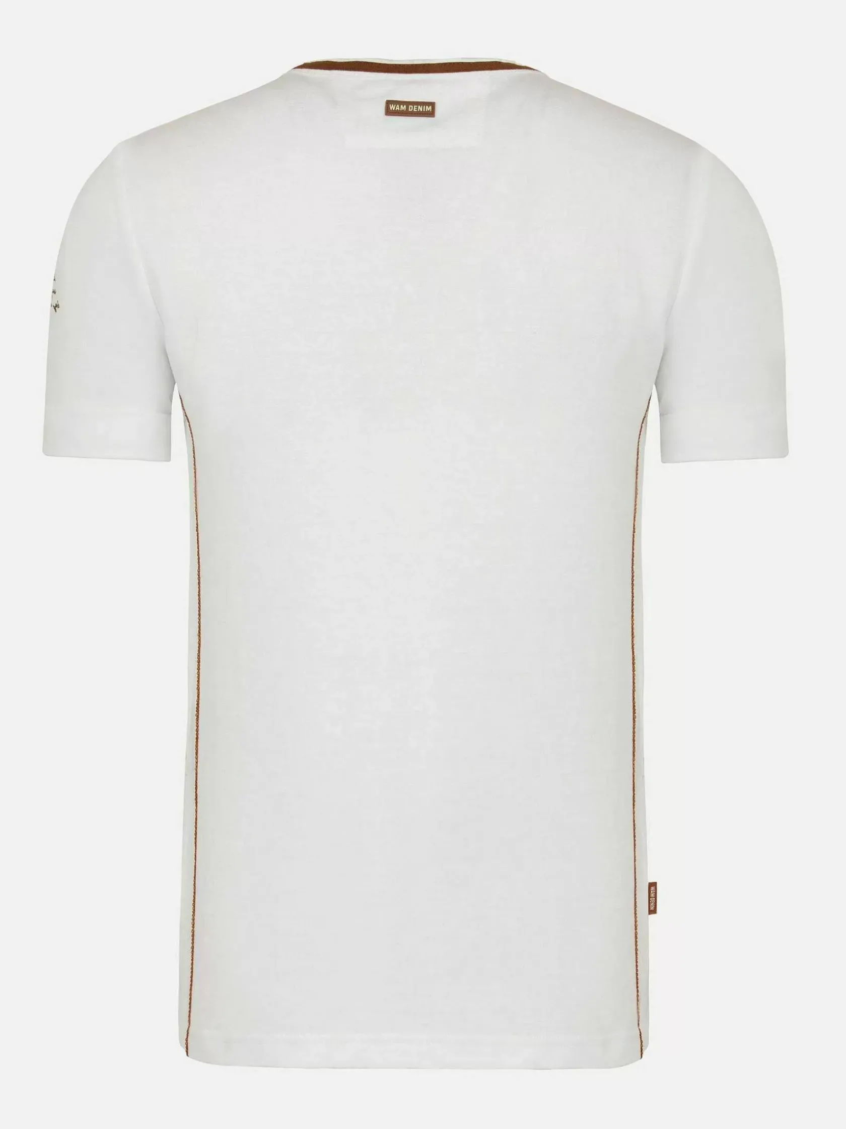 Wam Denim T-Shirts|Morpheus Slim Fit Stretched White T-Shirt