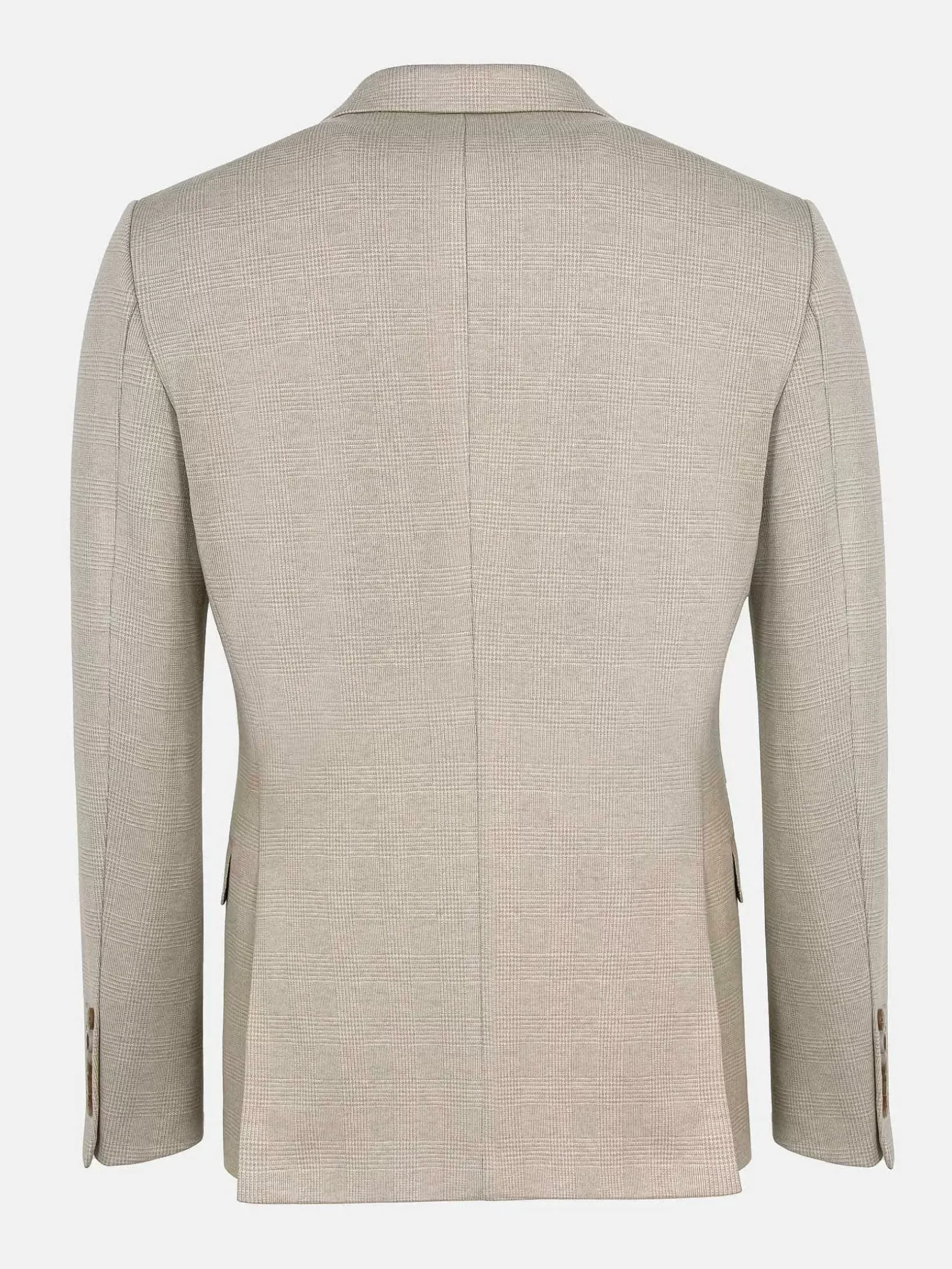 Wam Denim Colberts|Mustaine Glen Plaid Pattern Beige Colbert