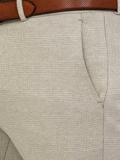 Wam Denim Pantalons|Mustaine Micro Patterned Beige Pants