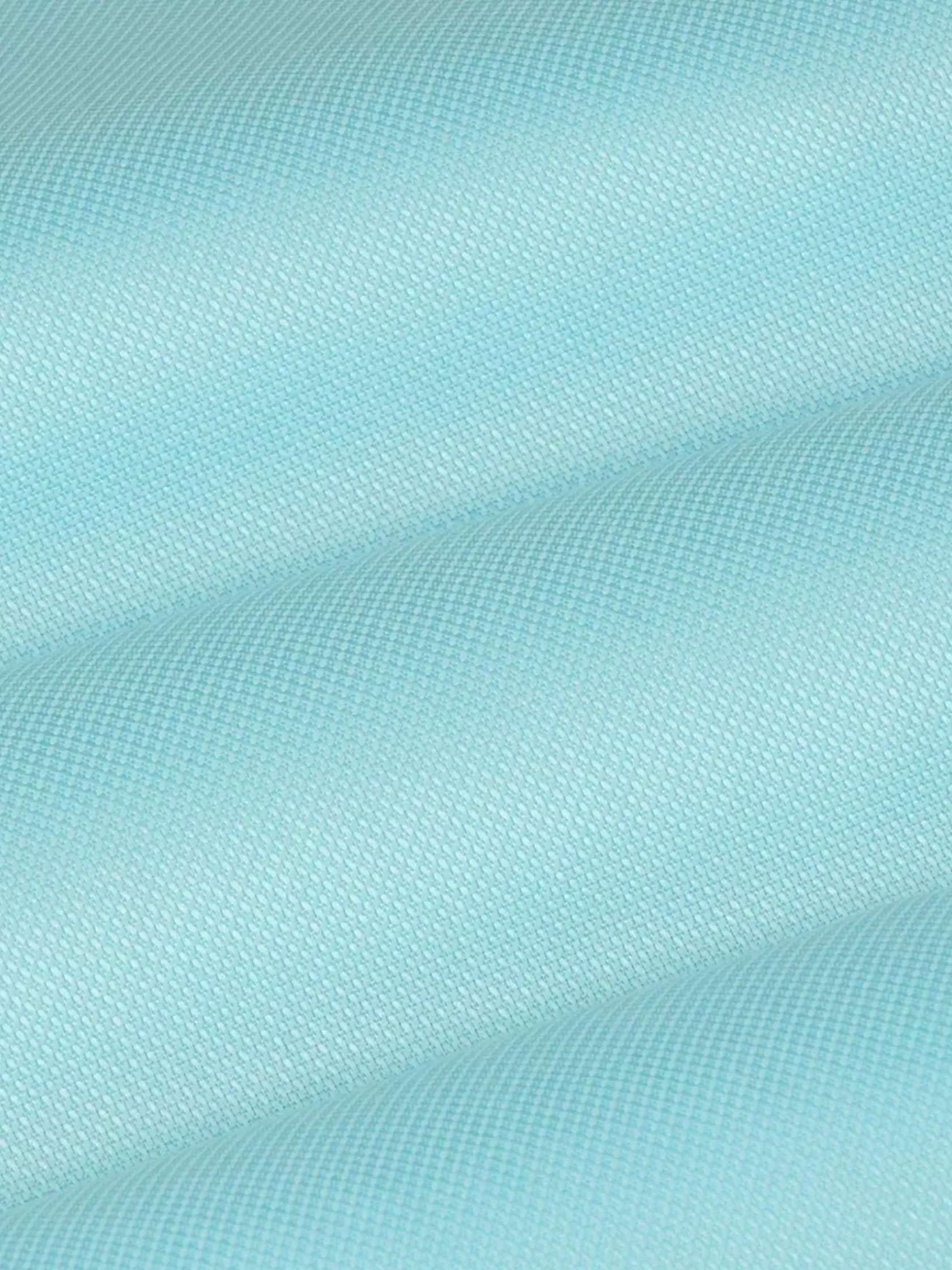 Wam Denim Overhemd Lange Mouwen|Mykonos Solid Light Turquoise Overhemd Longe Mouw