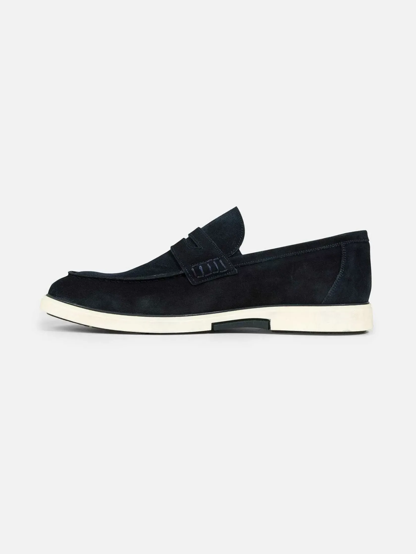 Wam Denim Schoenen|Navy Suede Loafer Schoenen Navy