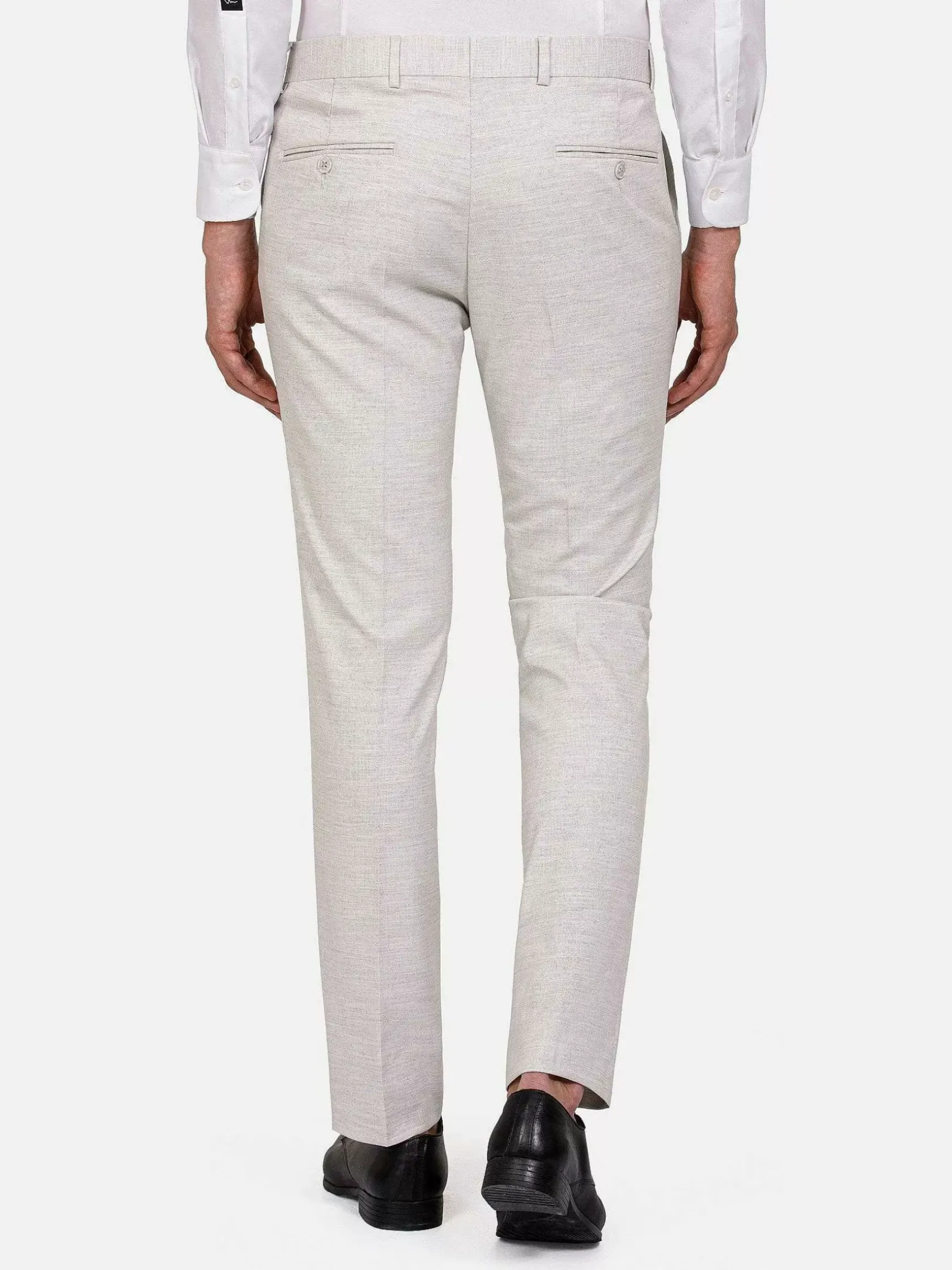 Wam Denim Pantalons|Newsted Comfort Slim Fit Light Grey Pantalon