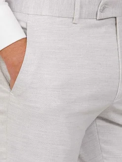 Wam Denim Pantalons|Newsted Comfort Slim Fit Light Grey Pantalon