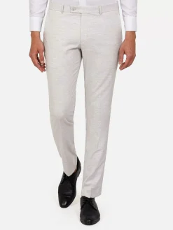 Wam Denim Pantalons|Newsted Comfort Slim Fit Light Grey Pantalon