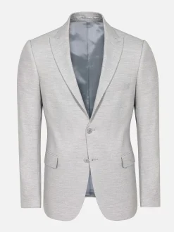 Wam Denim Colberts|Newsted Comfort Wide Lapel Light Grey Colbert