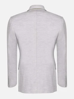 Wam Denim Colberts|Newsted Comfort Wide Lapel Light Grey Colbert