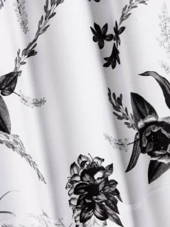 Wam Denim Overhemd Lange Mouwen|Oasis White Floral Print Overhemd Lange Mouw
