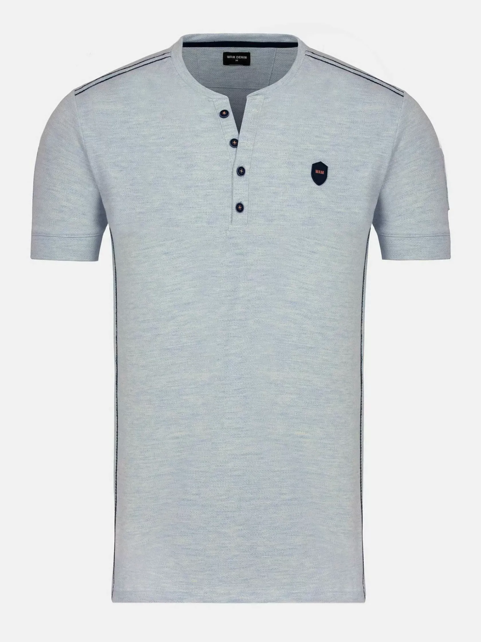 Wam Denim T-Shirts|Oberursel Slim Fit Blue T-Shirt