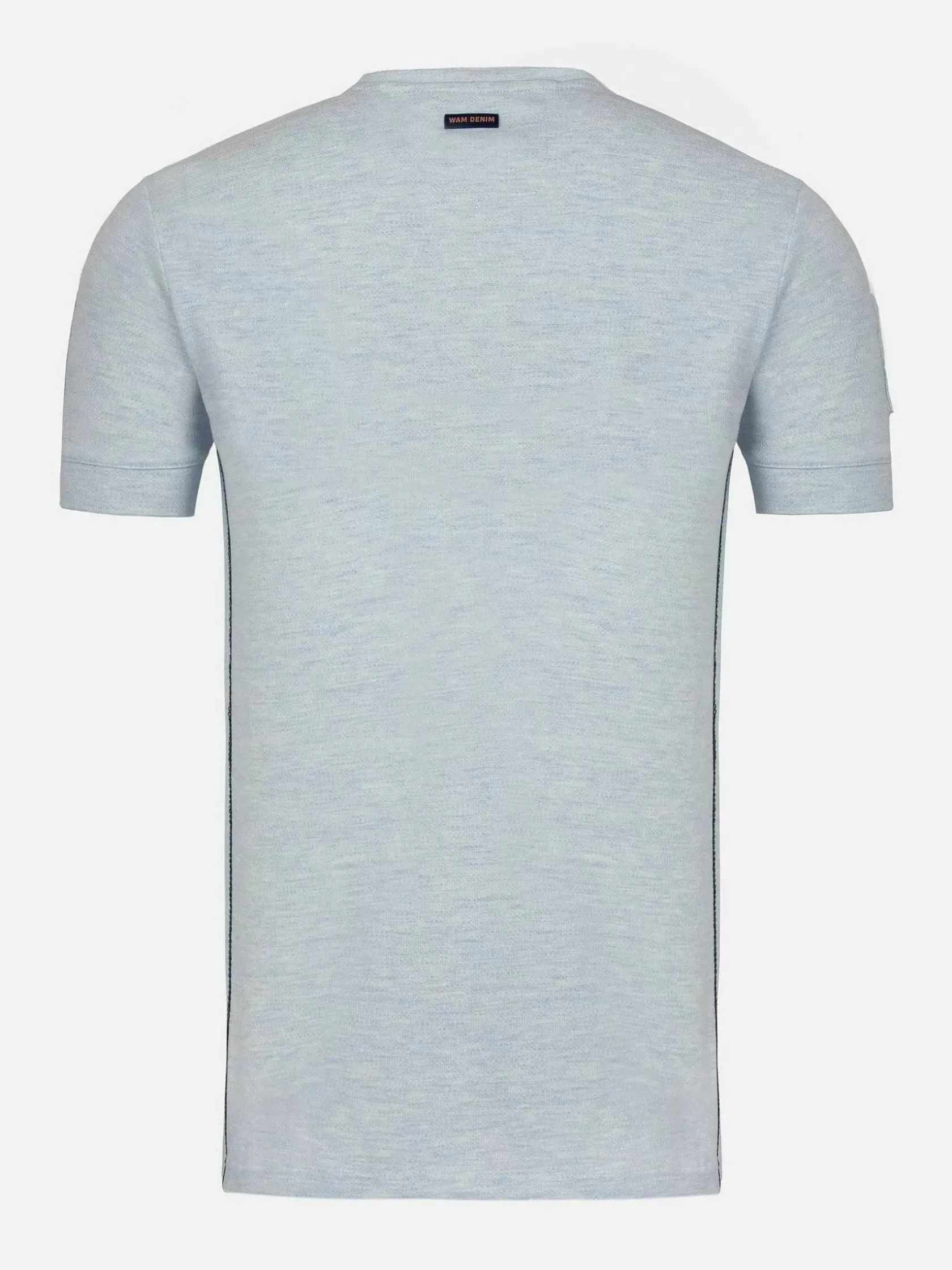 Wam Denim T-Shirts|Oberursel Slim Fit Blue T-Shirt