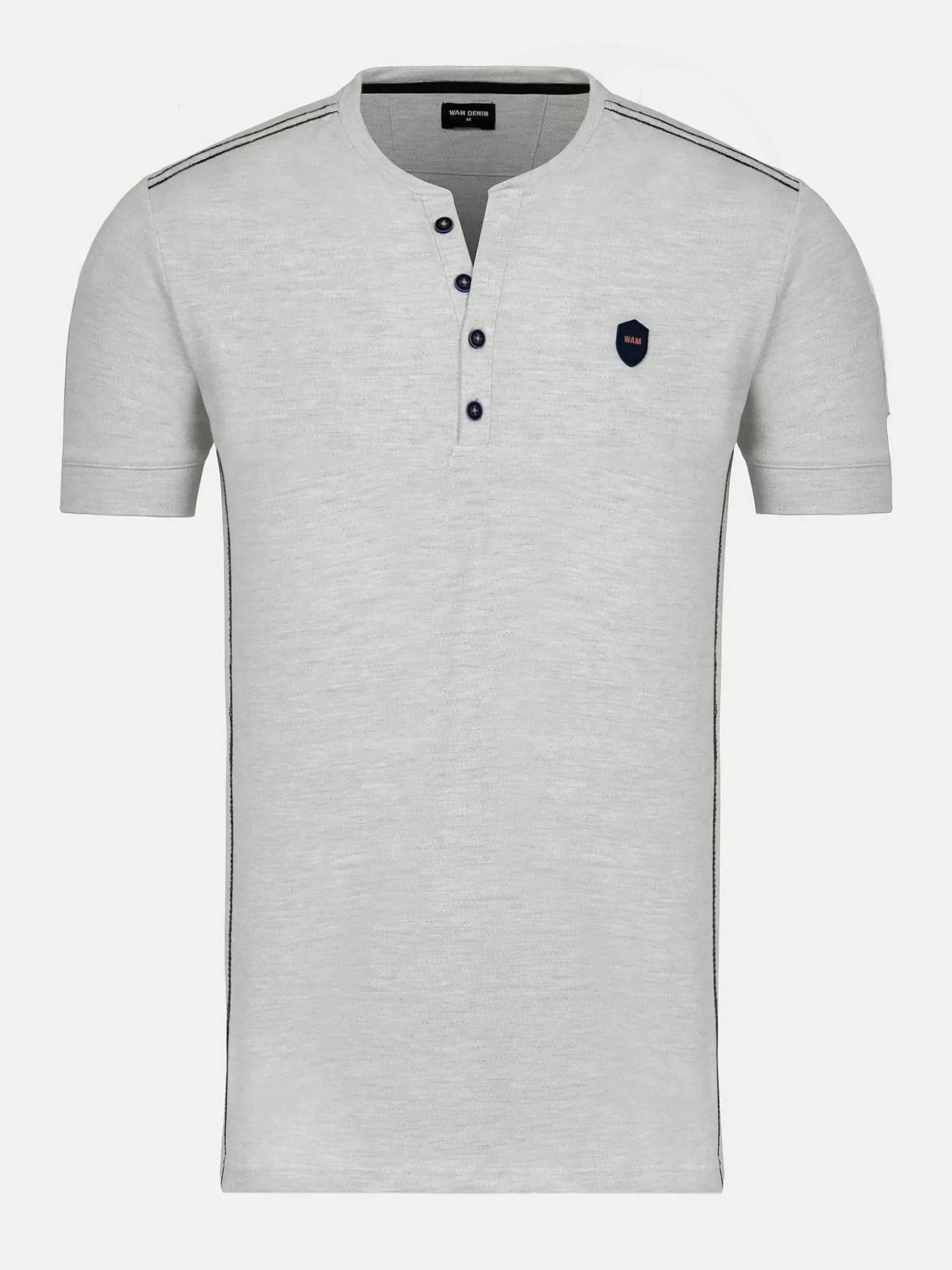 Wam Denim T-Shirts|Oberursel Slim Fit Grey T-Shirt