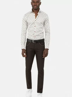 Wam Denim Overhemd Lange Mouwen|Overhemd 75626 Cadiz White