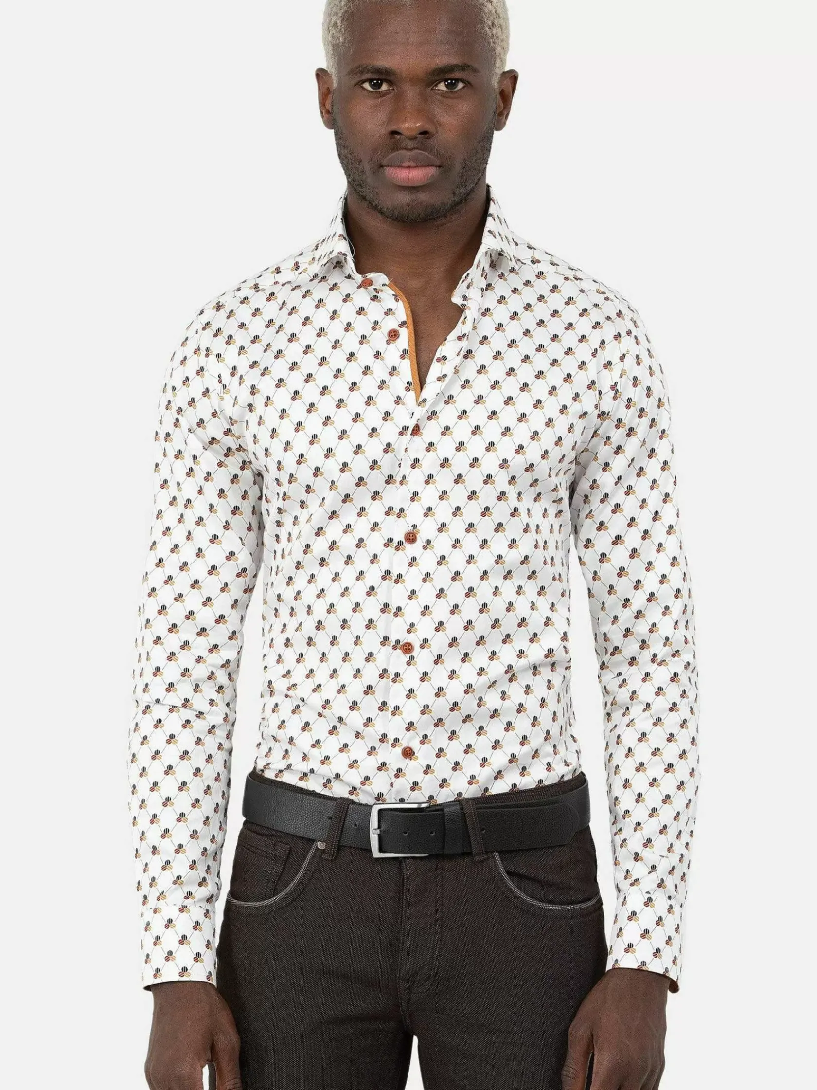 Wam Denim Overhemd Lange Mouwen|Overhemd 75626 Cadiz White