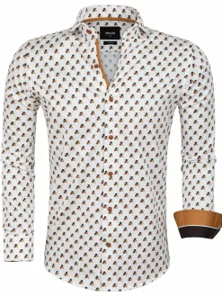 Wam Denim Overhemd Lange Mouwen|Overhemd 75626 Cadiz White