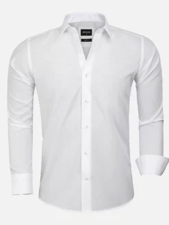 Wam Denim Overhemd Lange Mouwen|Overhemd 75647 Canico White