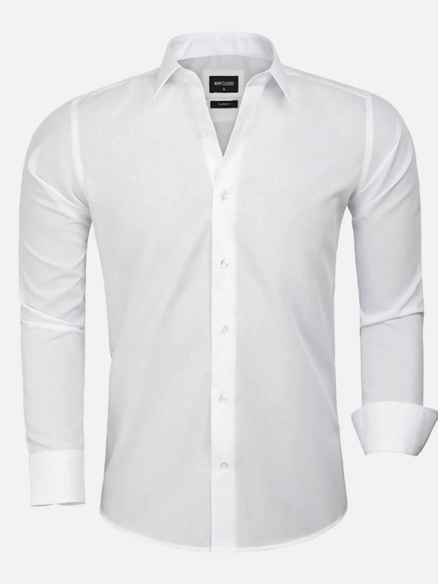 Wam Denim Overhemd Lange Mouwen|Overhemd 75647 Canico White