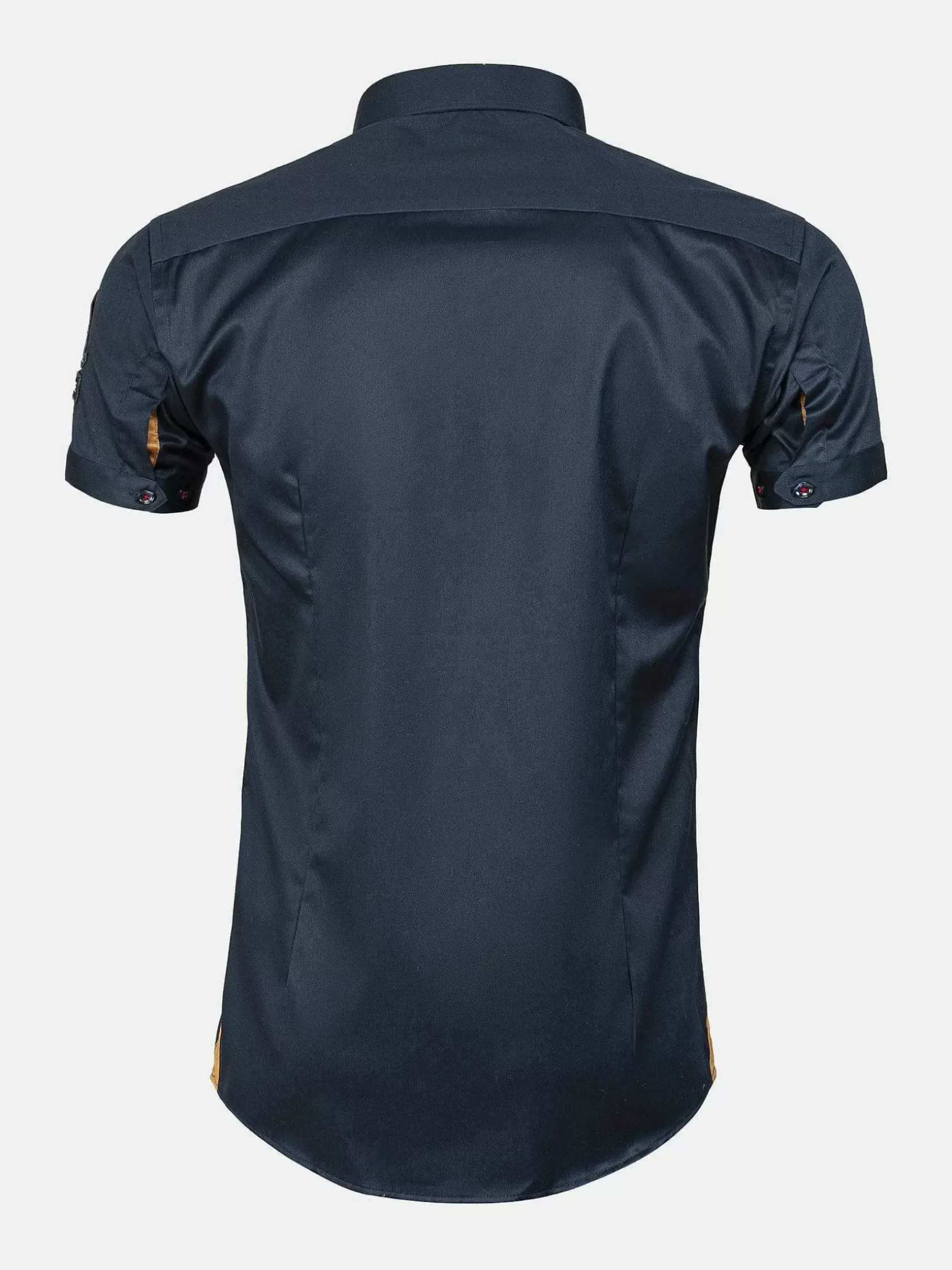 Wam Denim Overhemd Korte Mouwen|Overhemd Korte Mouw Emble Navy