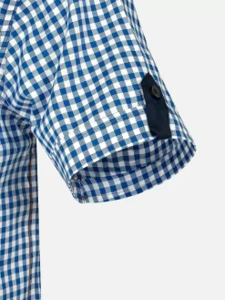 Wam Denim Overhemd Korte Mouwen|Overhemd Korte Mouw 75783 Hugo R.Blue