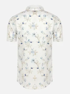 Wam Denim Overhemd Korte Mouwen|Overhemd Korte Mouw 75745 Primrose White