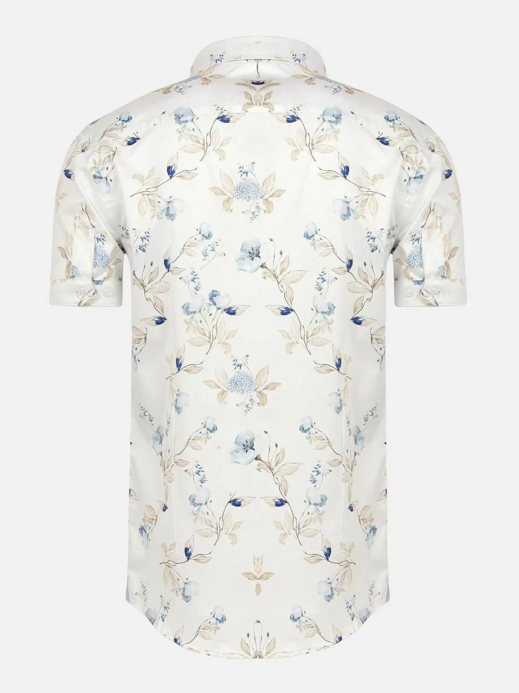 Wam Denim Overhemd Korte Mouwen|Overhemd Korte Mouw 75745 Primrose White