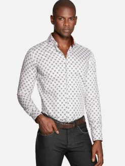 Wam Denim Overhemd Lange Mouwen|Overhemd Lange Mouw 75705 Antoon White