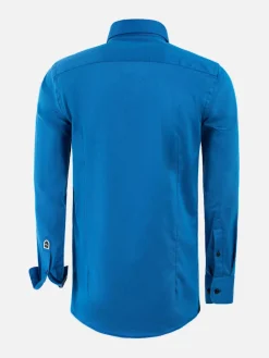 Wam Denim Overhemd Lange Mouwen|Overhemd Lange Mouw 75656 Beaufort Relly Blue