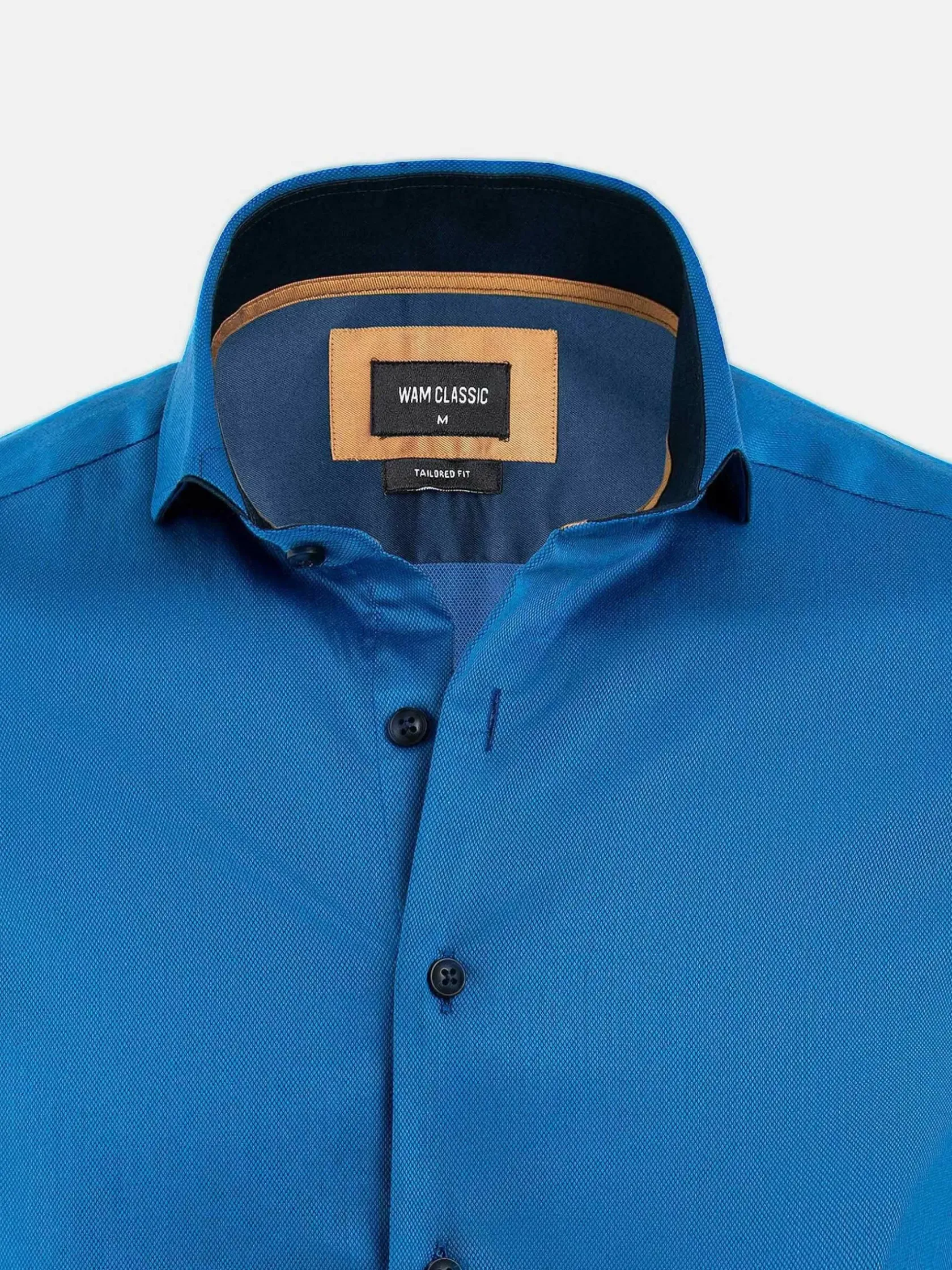 Wam Denim Overhemd Lange Mouwen|Overhemd Lange Mouw 75656 Beaufort Relly Blue