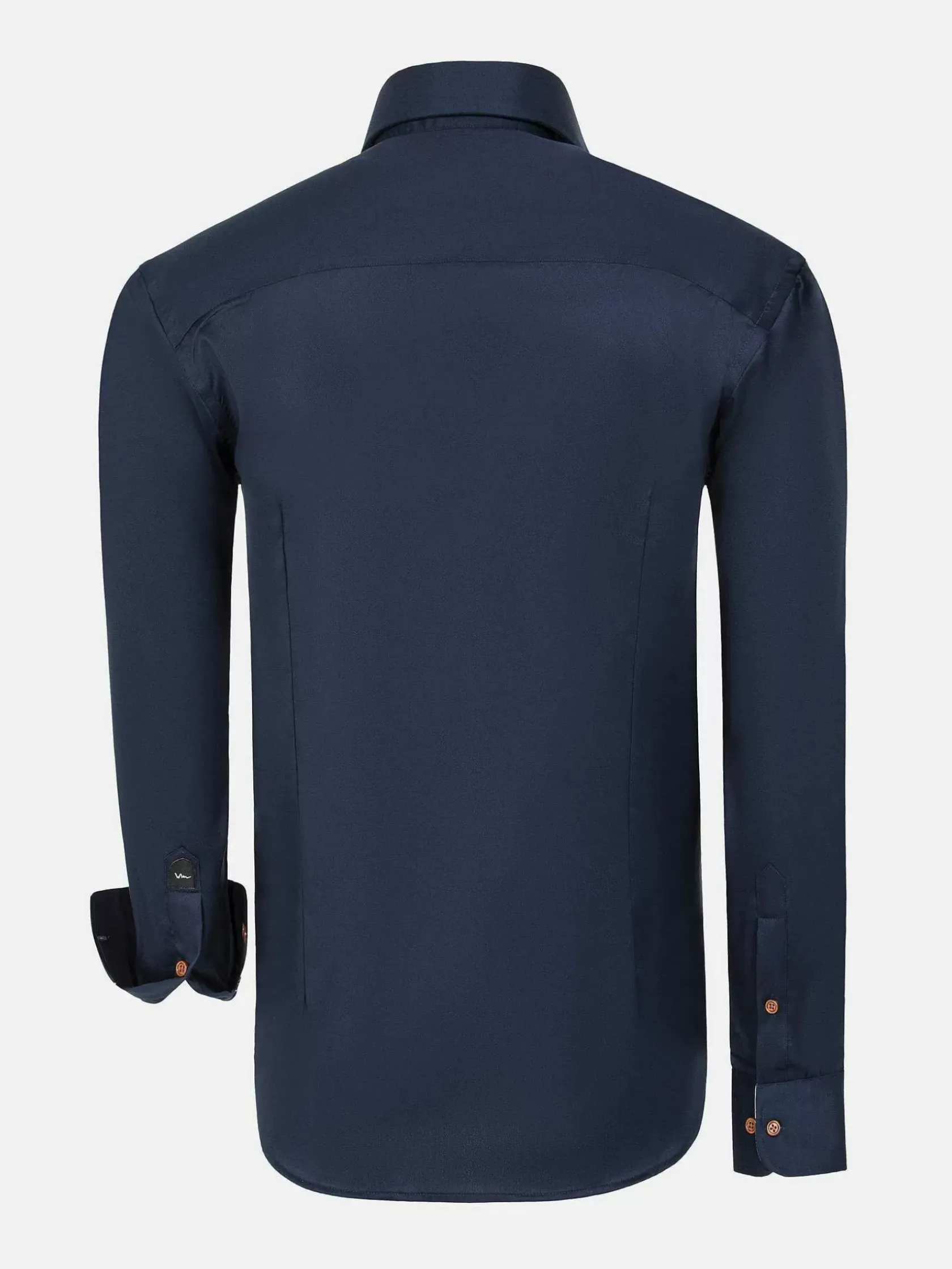 Wam Denim Overhemd Lange Mouwen|Overhemd Lange Mouw 59014 Brizon Navy