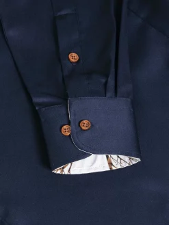 Wam Denim Overhemd Lange Mouwen|Overhemd Lange Mouw 59014 Brizon Navy
