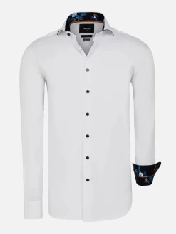 Wam Denim Overhemd Lange Mouwen|Overhemd Lange Mouw 59014 Brizon White