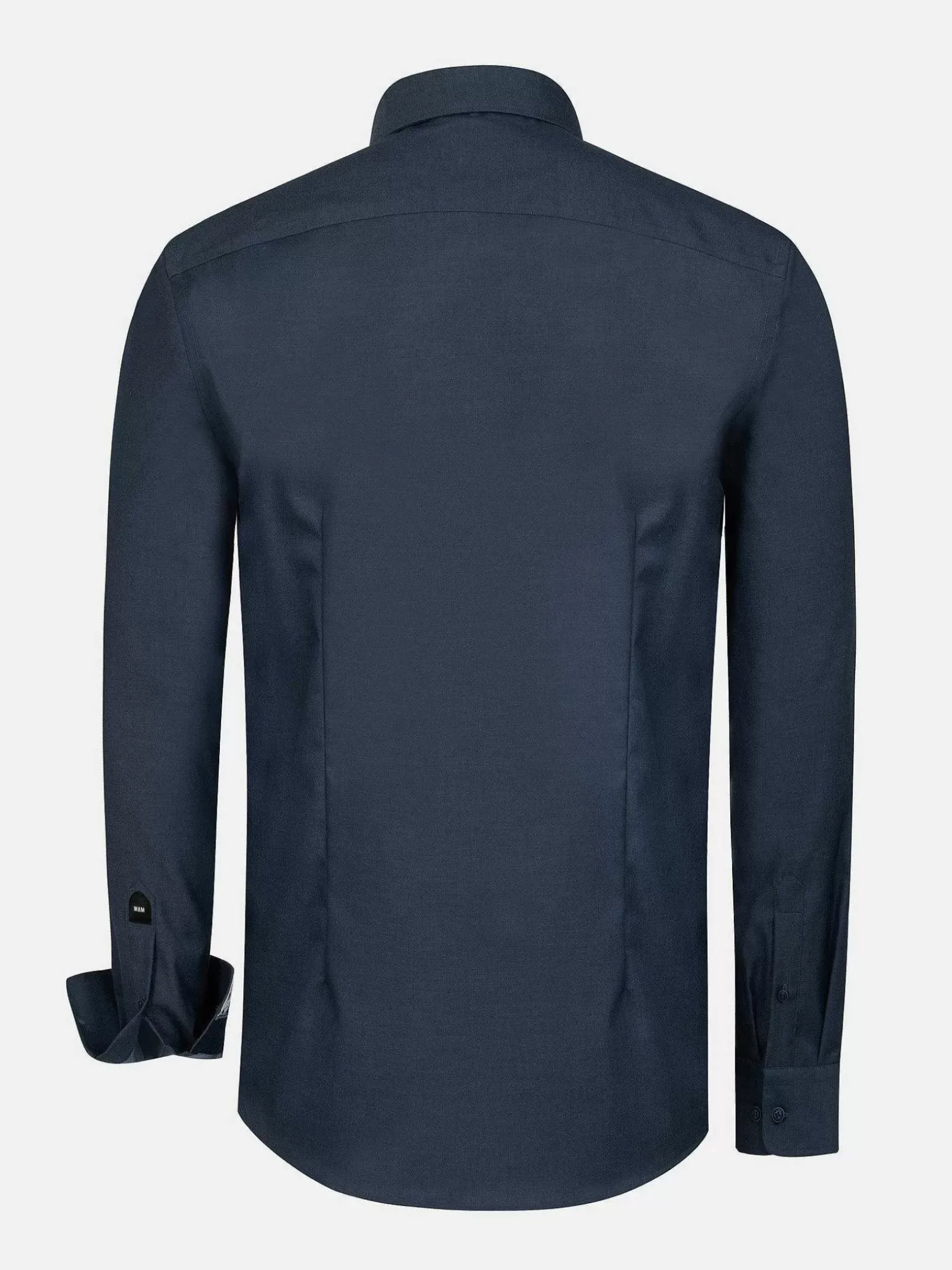 Wam Denim Overhemd Lange Mouwen|Overhemd Lange Mouw 75754 Caesar Dark Indigo