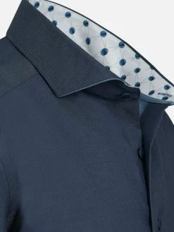 Wam Denim Overhemd Lange Mouwen|Overhemd Lange Mouw 75754 Caesar Dark Indigo