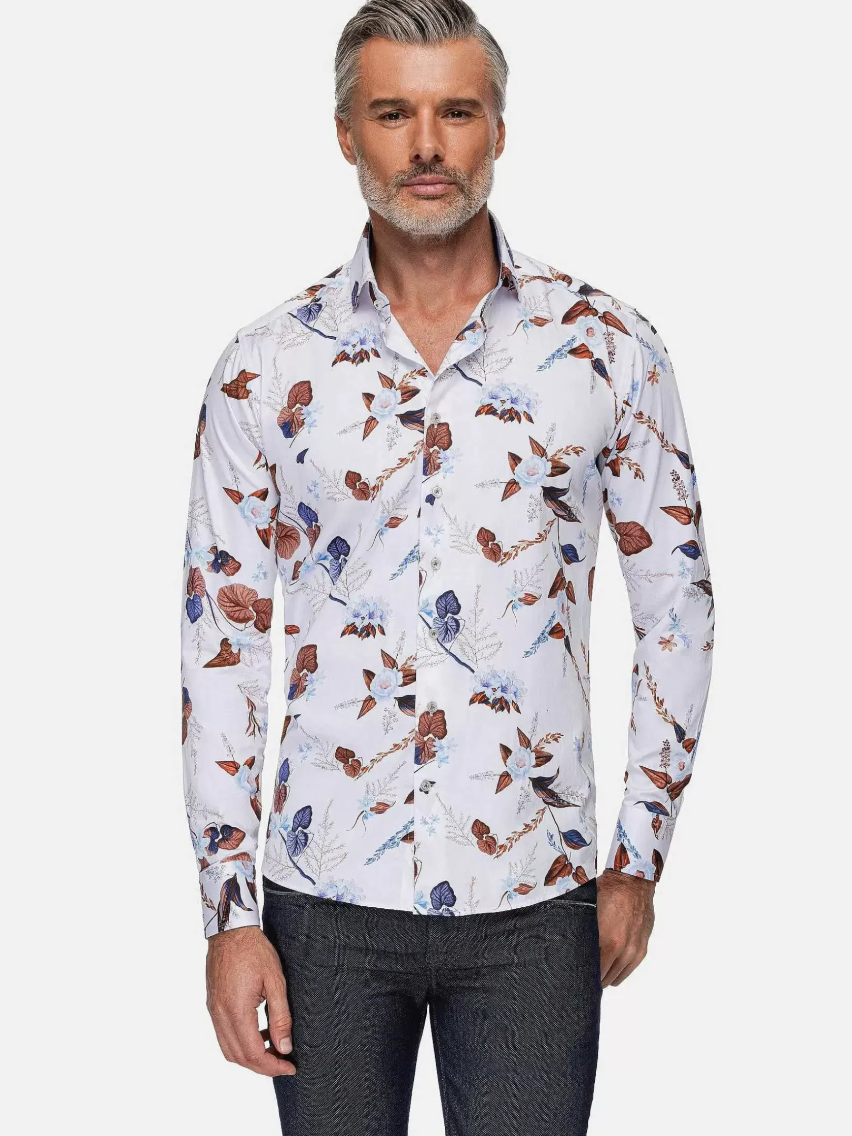 Wam Denim Overhemd Lange Mouwen|Overhemd Lange Mouw 75735 Camburn White