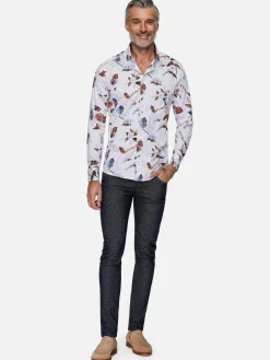 Wam Denim Overhemd Lange Mouwen|Overhemd Lange Mouw 75735 Camburn White