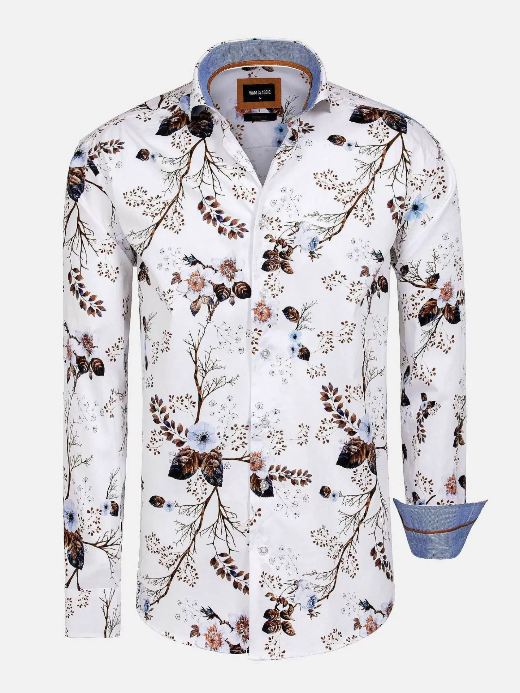 Wam Denim Overhemd Lange Mouwen|Overhemd Lange Mouw 59013 Clavant White
