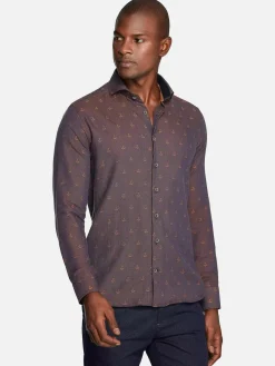 Wam Denim Overhemd Lange Mouwen|Overhemd Lange Mouw 75674 Cormes Navy